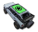 Sun Shade SPIDERWEBSHADE for Ford Bronco (2021–2026); bright green stock printed top with black star logo