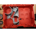 Packout Small Tool Box Insert in red case with grey dividers for Milwaukee M18 FUEL 4.5in Grinder 2880 MAG2880 TB