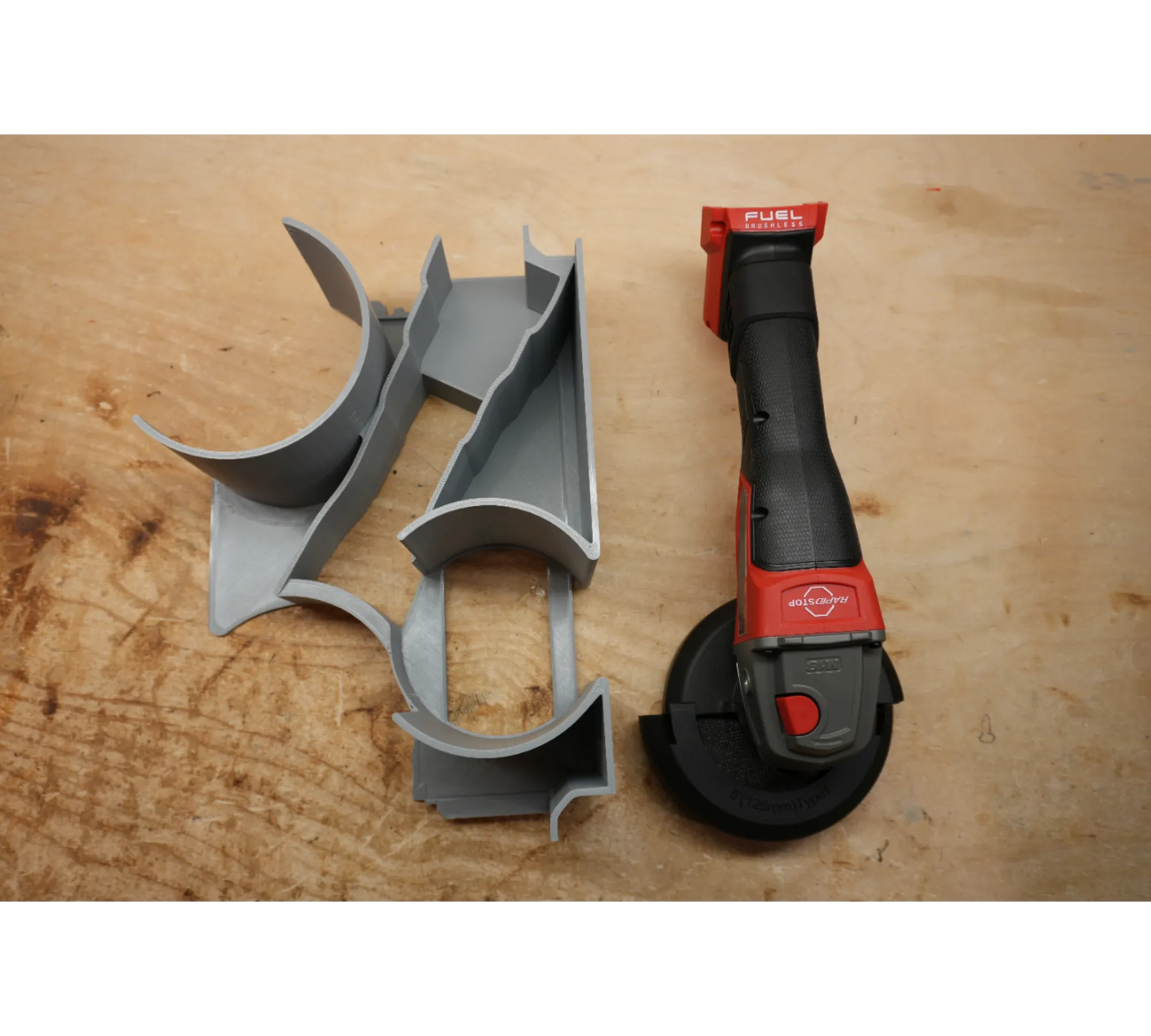 Packout Small Tool Box Insert for Milwaukee M18 FUEL 4-1/2 Grinder 2880 gray plastic organizer