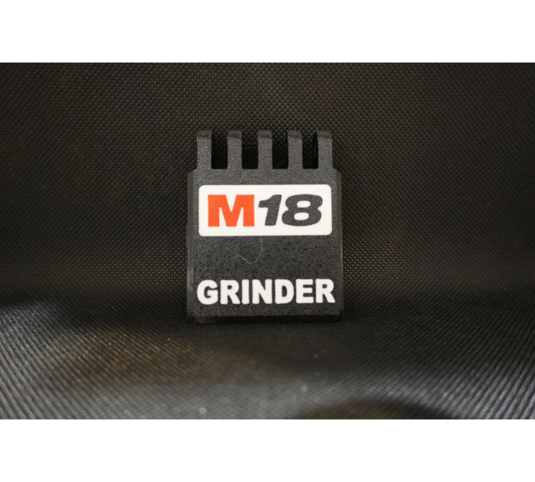 Packout Small Tool Box Insert Milwaukee M18 Grinder MAG2880 TB, gray plastic