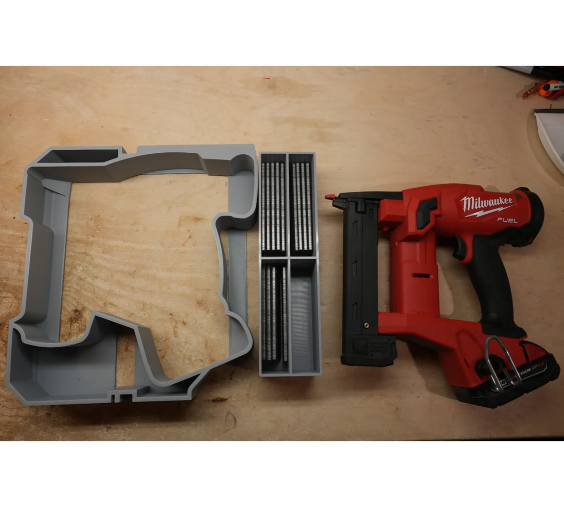 Packout Small Tool Box Insert MS18 TB for 18-Gauge Stapler, gray plastic by 10-Spot Tools