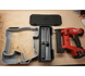 Packout Small Tool Box Insert MS18 TB for 18-Gauge Stapler, 10-Spot Tools, gray plastic with segmented compartments