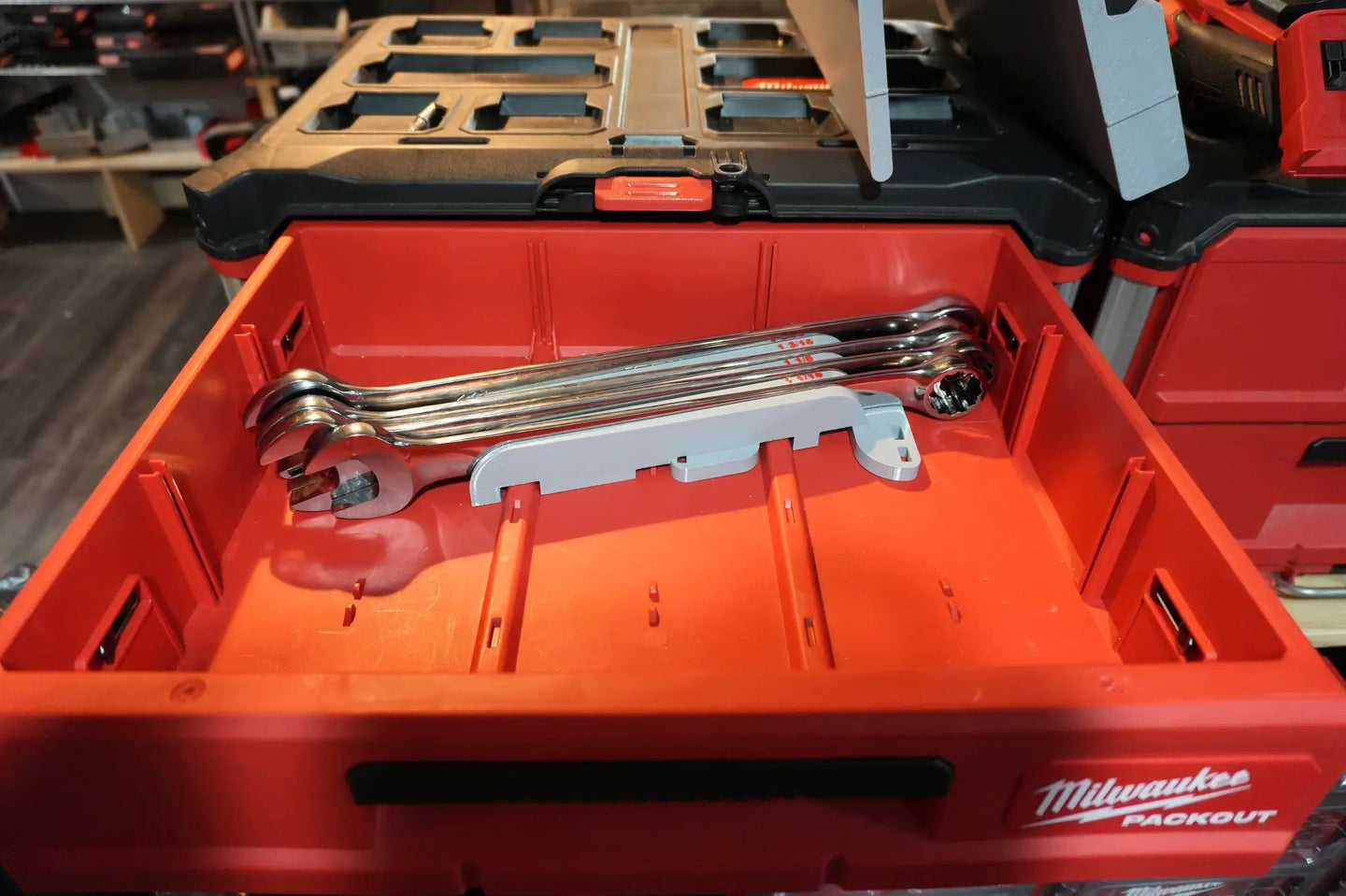 Packout Drawer Inserts for ICON Large Wrench Set ICW-S D LF in Milwaukee Packout red case