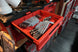 Packout Drawer Inserts for ICON Large Wrench Set IRW-S D LF, red tool box drawer with gray inserts and chrome wrenches
