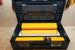 SYS-TTFK Systainer Insert for TapeTech Finishing Knives; black tool organizer with yellow trays