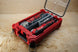 SideCar Inserts for Packout Organizer Boxes, gray divider inserts in red tool box with Milwaukee drill visible