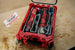 Packout SideCar Insert for M12 Multi Tool (ScMMT) tool organizer in red case with grey dividers and Milwaukee M12