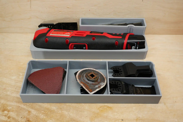 Packout SideCar Insert for M12 Multi Tool (ScMMT) 10-Spot Tools gray tool box insert with compartments