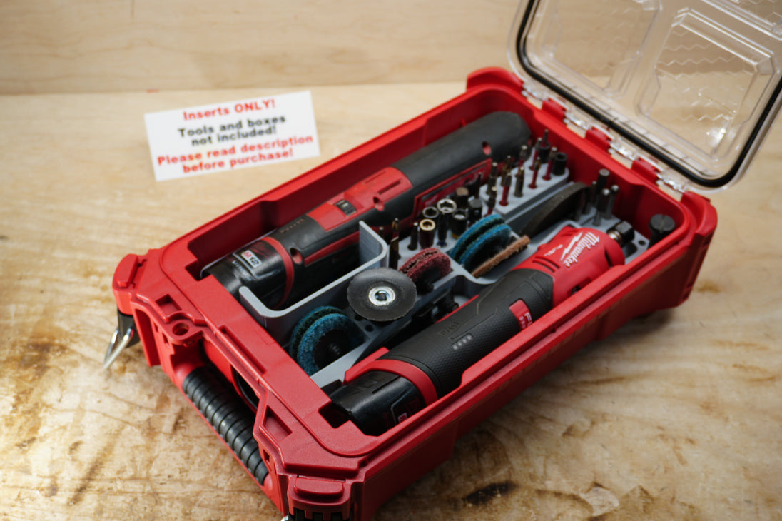 Packout SideCar Insert for M12 Right Angle Drill (ScMRAD) red tool organizer in Packout case