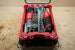 Packout SideCar Insert for M12 FUEL 1/4in High Speed Ratchet - two Milwaukee red ratchets in gray organizer with socket rails