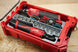 Packout SideCar Insert for M12 1/4 in Ratchet ScMR2456 gray insert with socket rail and Milwaukee M12 tool