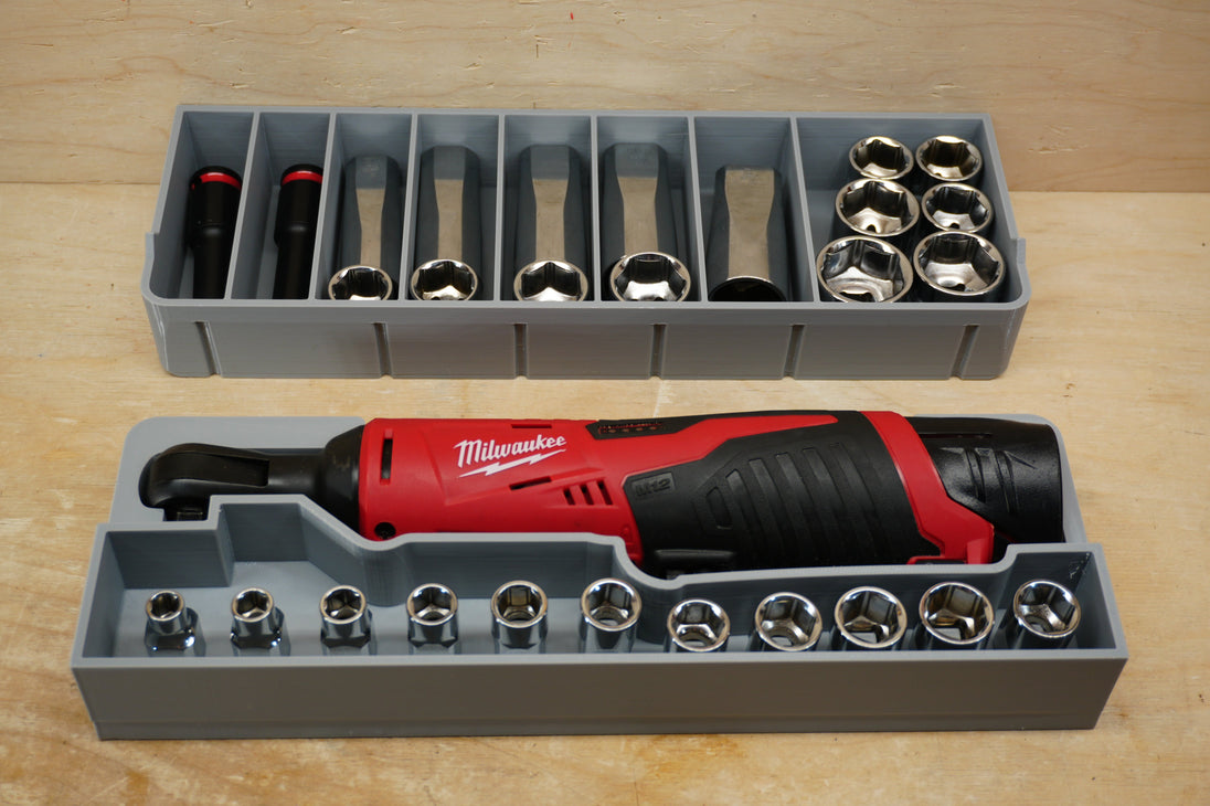 SideCar Inserts for Packout Organizer Boxes by 10-Spot Tools, gray plastic drill & screwdriver accessory organizer
