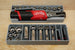 Packout SideCar Insert for Milwaukee M12 FUEL 3/8 in High Speed Ratchet, gray tool box insert 10-Spot Tools