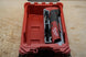 Packout SideCar Insert for M12 FUEL Multi Tool ScMFMT with gray divider inside red Packout case
