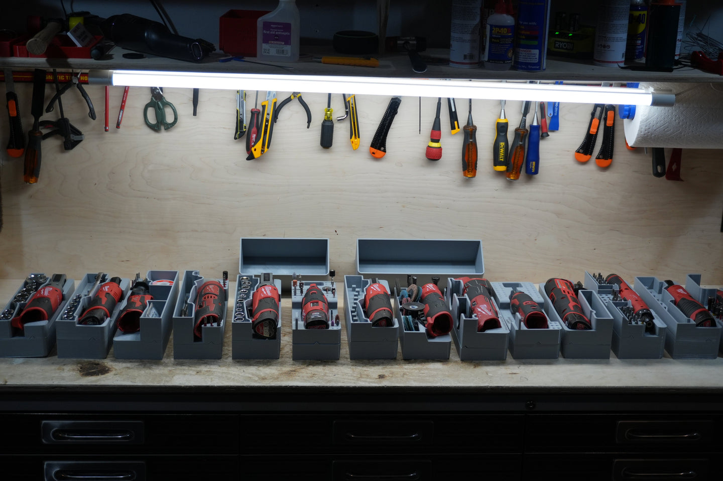 Packout SideCar Insert for M12 Right Angle Drill ScMRAD, gray tool box insert by 10-Spot Tools