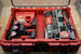 Packout SideCar Insert for M12 Soldering Iron by 10-Spot Tools, gray tool organizer in red Packout case