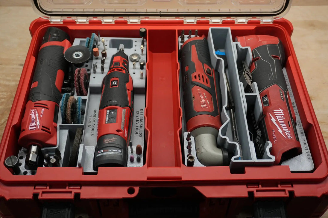 Packout SideCar Insert for M12 Right Angle Impact Driver ScMRAID, 10-Spot Tools tool organizer