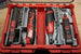 Packout SideCar Insert for M12 Right Angle Drill ScMRAD, tool organizer with grey dividers and Milwaukee M12 drills
