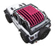 Sun Shade SPIDERWEBSHADE for Jeep Wrangler JL 2-Door in pink printed flag pattern