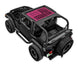 SPIDERWEBSHADE Sun Shade Stock Printed Shade Top for Jeep Wrangler TJ (1997–2006), pink printed design
