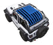 SpiderWebShade sun shade for Jeep Wrangler JL 2-Door, blue American flag print