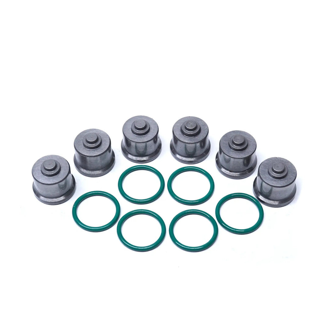 Power Driven Diesel 7mm Delivery Valves, multiple units with green O-rings