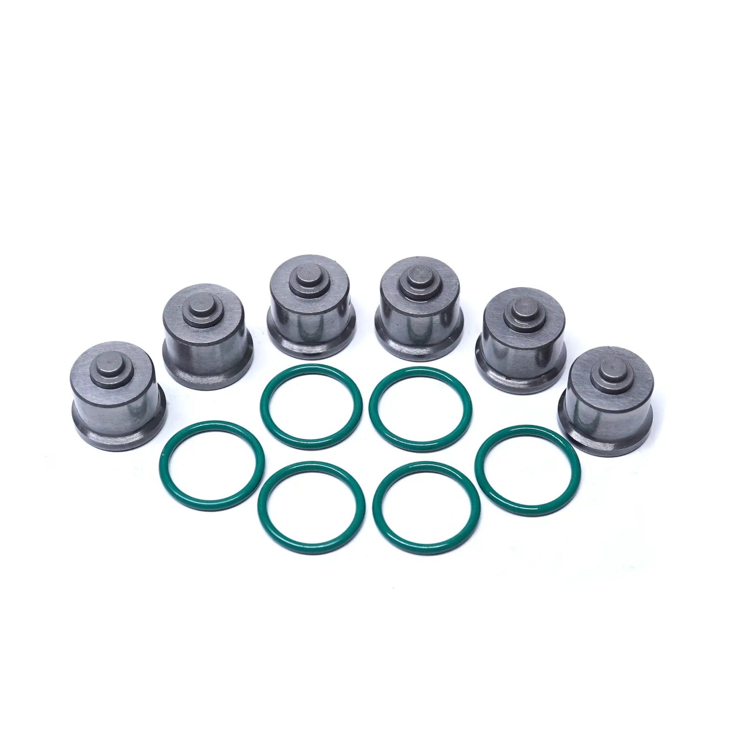 Power Driven Diesel 7mm Delivery Valves, multiple units with green O-rings