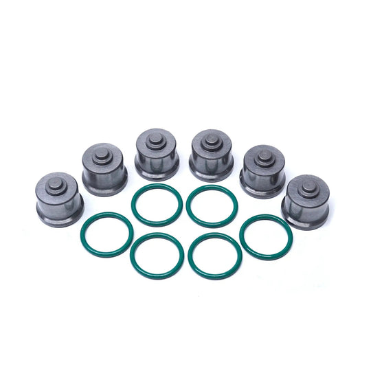 Power Driven Diesel 7mm Delivery Valves, multiple units with green O-rings