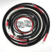 Battery cable kit for Dodge Cummins 3rd Gen (2003–2009) with braided black sleeves and red/black leads by Big7Kits