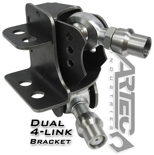 Artec Industries Dual 4-Link Bracket (pair) black chassis brackets with mounting studs