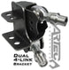 Artec Industries Dual 4-Link Bracket (pair) black chassis brackets with mounting studs