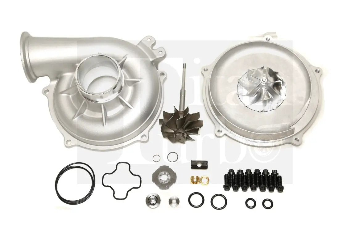 99.5-03 Ford 7.3L DIY Upgrade Kit Titan Turbo Service pair of turbo housings with turbine wheel, gaskets, seals, bolts