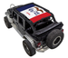 SpiderWebShade sun shade top for Jeep Wrangler JKU 4-Door with Iowa flag print