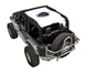 SPIDERWEBSHADE sun shade for Jeep Wrangler JK 2-Door, white printed shade top with logo.
