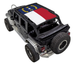 SPIDERWEBSHADE Sun Shade Top for Jeep Wrangler JKU 4-Door with stock printed flag design