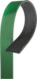 FleetRunner serpentine micro V-belt, green ribbed automotive belt