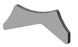 Artec Industries APEX UCA Gusset, gray metal control-arm bracket