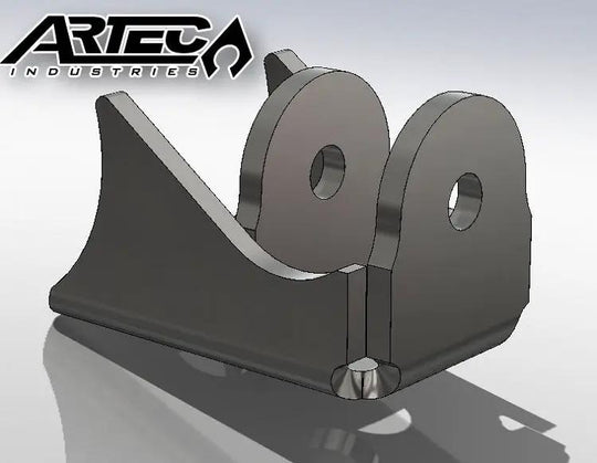 High Clearance Shock Brackets (pair) Artec Industries, dark gray steel with dual mounting holes