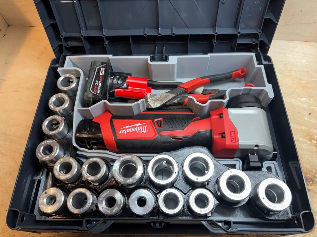 SYS-MCM12 Systainer Insert for M12 Cable Stripper 10-Spot Tools tool organizer gray plastic insert with compartments