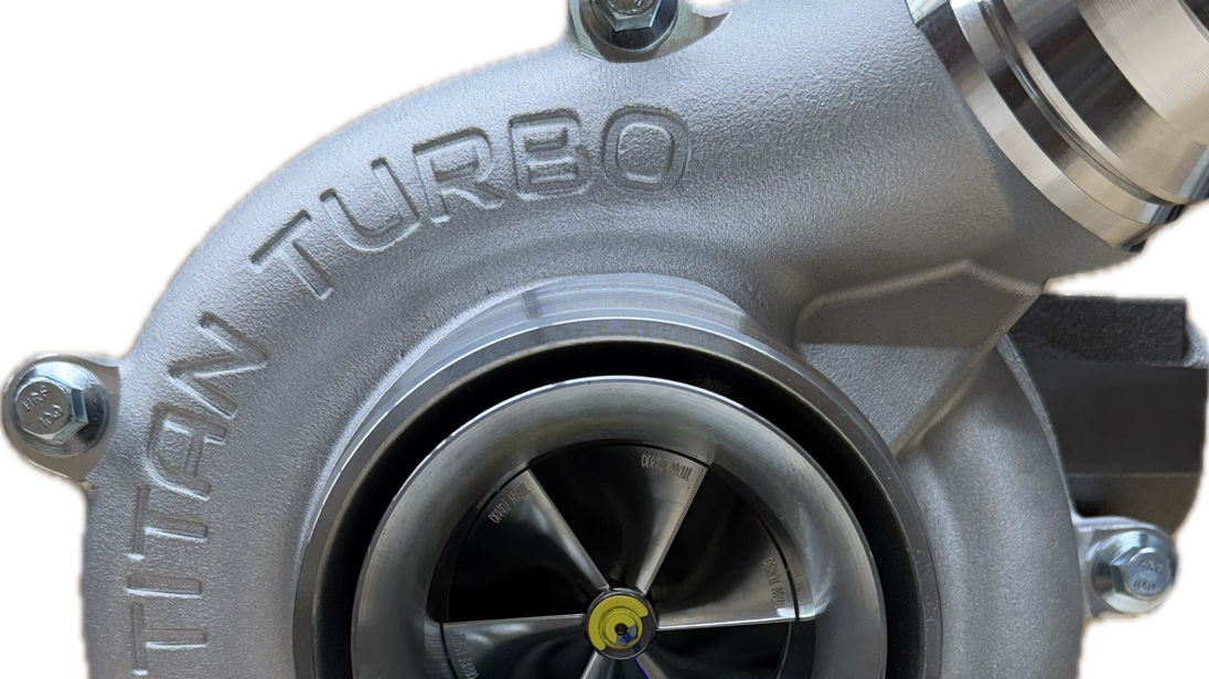 TowMaster Gen2 62/67 turbocharger Titan Turbo Service Ford 2011-2014 6.7 Power Stroke; silver cast housing, turbine wheel