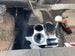 JC Customs Shifter Mounted Cup Holder for 1st Gen Dodge Ram; chrome triple cup holder beside the central shifter boot