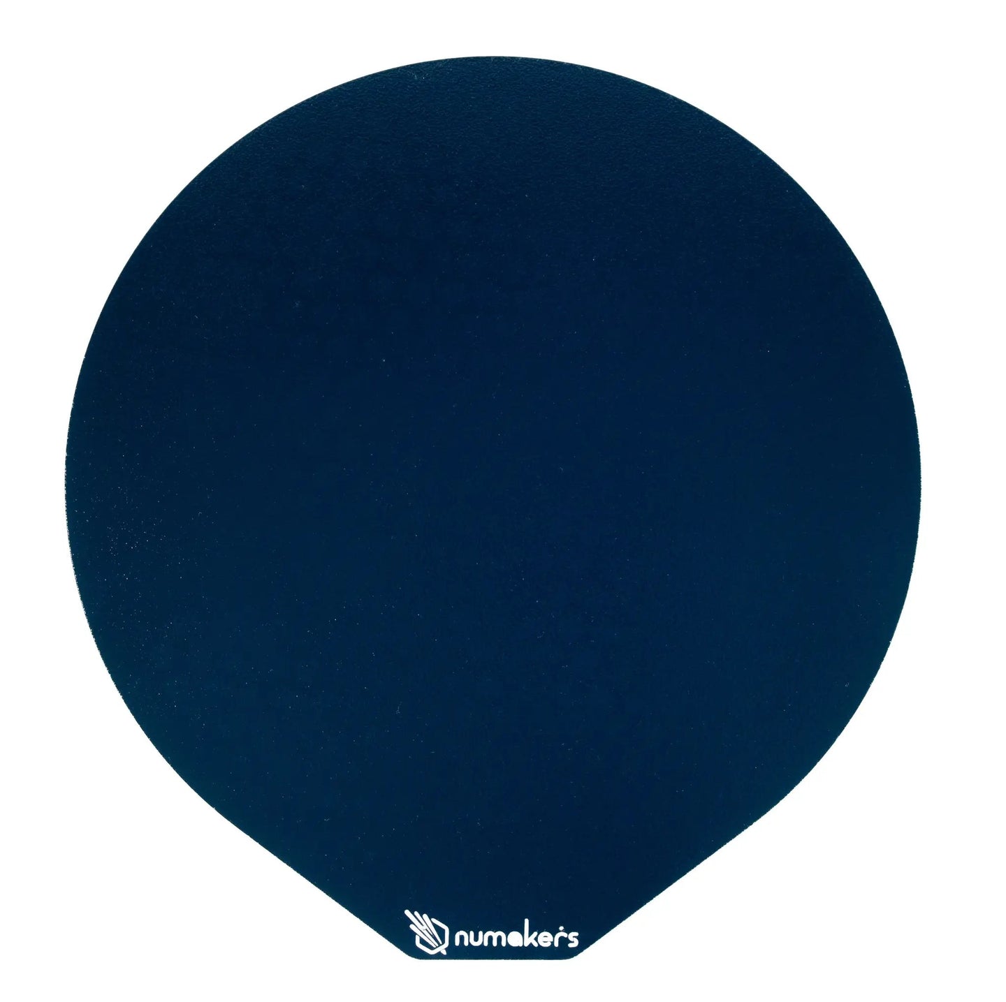 Numakers IceGrip Build Plate for 3D printers, blue round print bed with Numakers logo