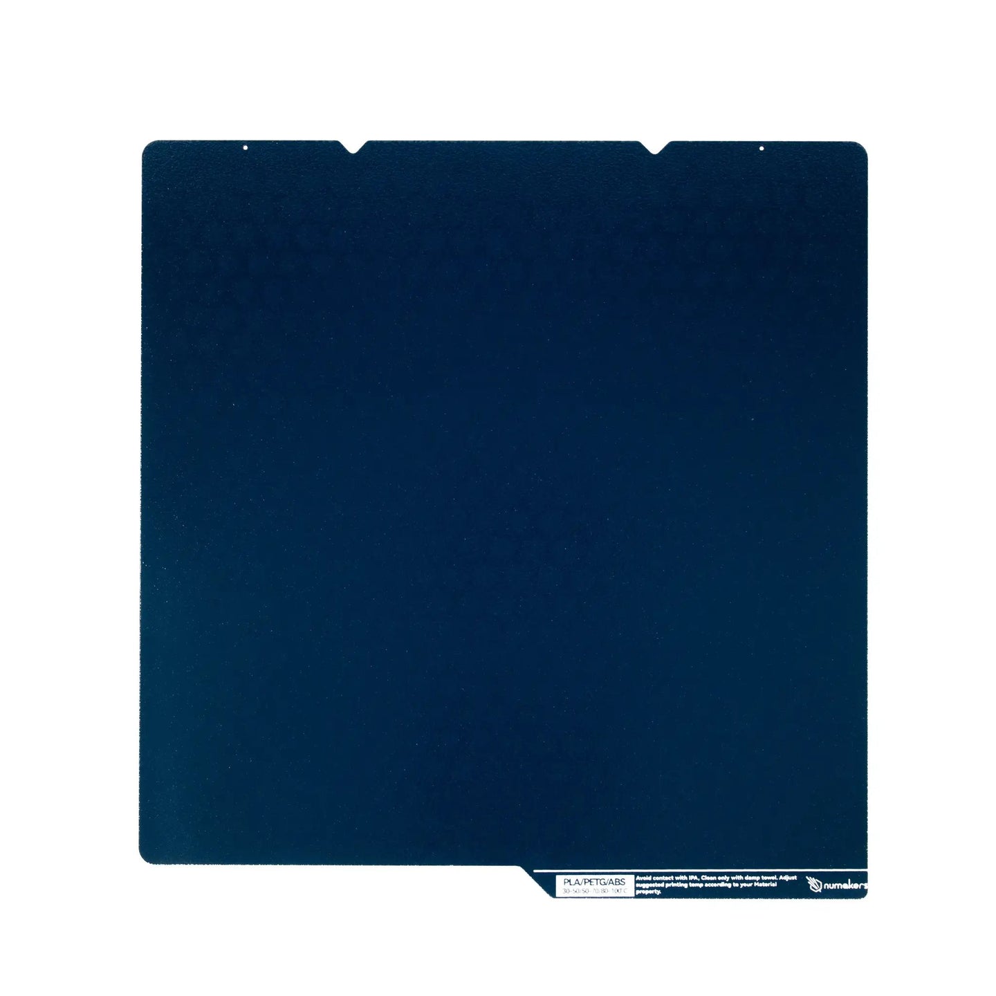 Numakers IceGrip Build Plate, blue textured print bed for 3D printers.