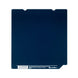 Numakers IceGrip Build Plate blue print bed with notch cutouts and Numakers logo.