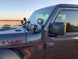 JL-JT 392 Mojave A-Pillar Dual Surface Light Mount Artec Industries on Jeep Wrangler JL/JT Mojave with round LED light