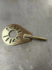 Large Universal Pinion Tool Yoke Holder 4Link4WD bronze finish, heavy-duty differential setup tool