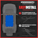 Sun Shade for Ford Bronco (2021–2026) by SpiderWebShade; blue solid shade top, easy install