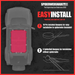 Sun shade for Ford Bronco by SpiderWebShade, pink solid color top installed on vehicle with 10 pre-installed bungees