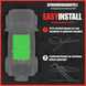 SpiderWebShade Sun Shade for Ford Bronco (2021–2026); solid green shade top installed on vehicle.