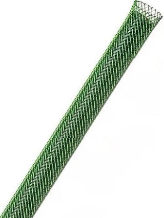 Wire Wrapped in Ogre (Diesel) braided sleeve green 10 mil Big7Kits